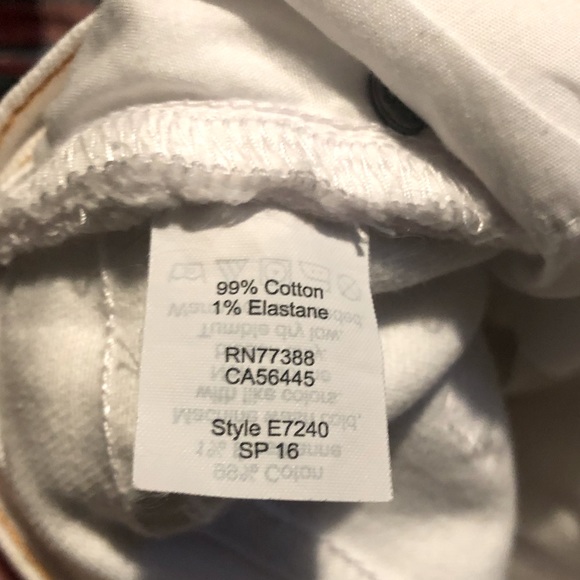 J CREW Mid Rise White Stretch Toothpick Skinny Jean Sz 32 - Picture 6 of 6